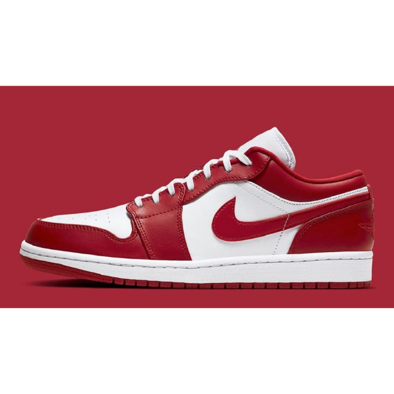 jordan 1 low gym red white womens