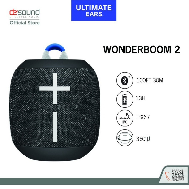 Ultimate Ears Wonderboom 2 Speaker Bluetooth Deep Space Black iStyle