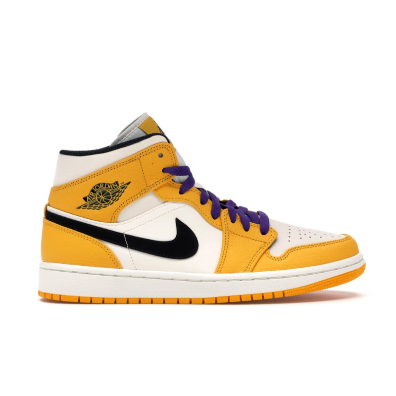 jordan one mid lakers