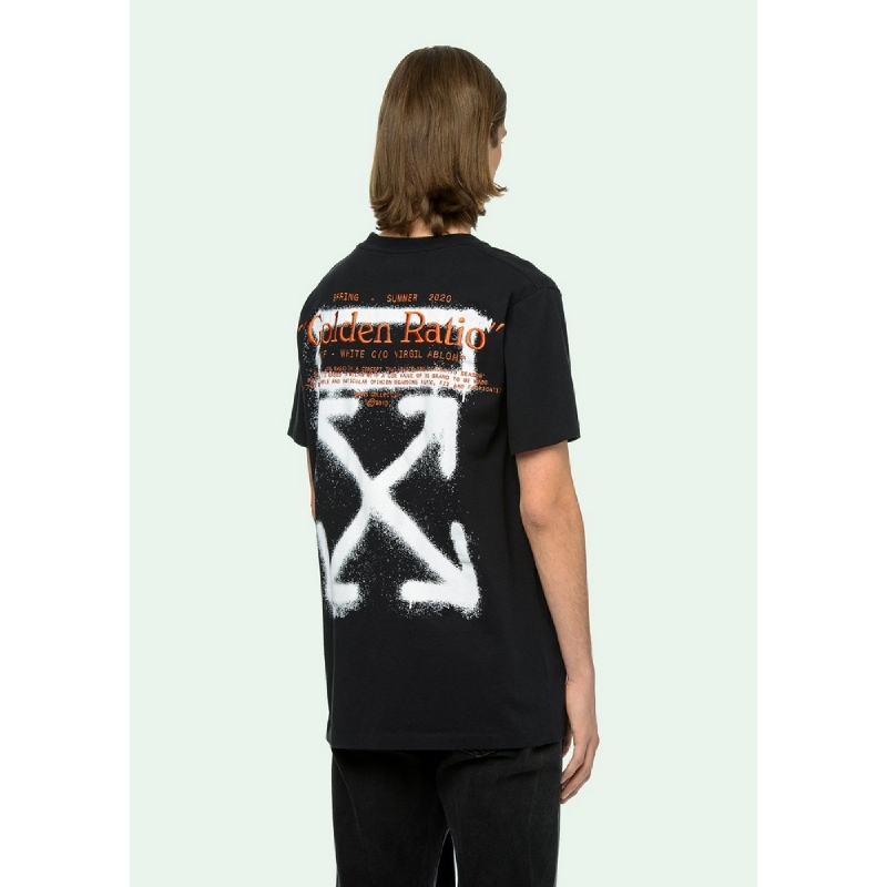 off white golden ratio t shirt black