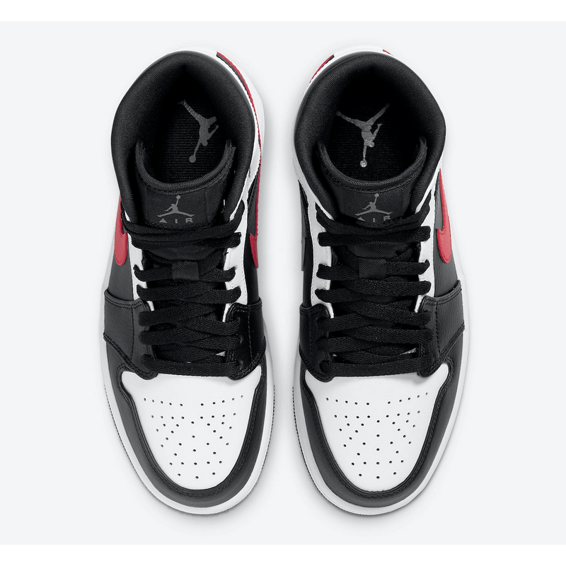 nike air jordan 1 retro mid chile red white black