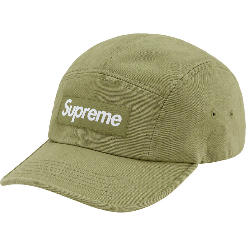 washed chino twill camp cap supreme