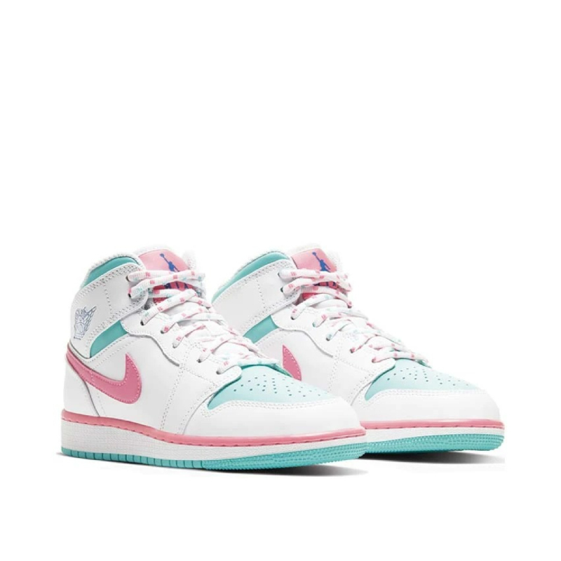 jordan 1 white pink green soar