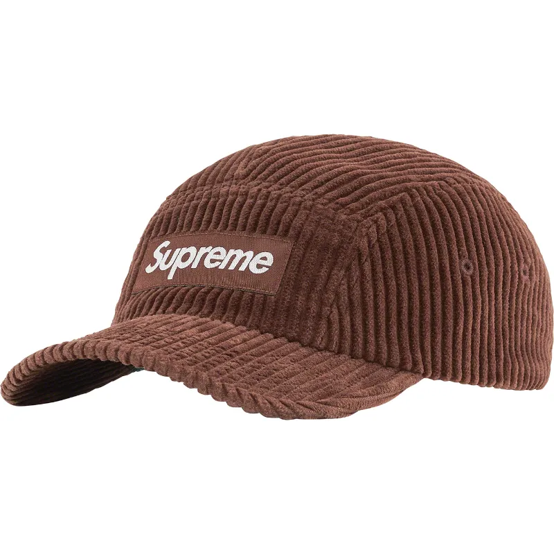 supreme rope corduroy camp cap