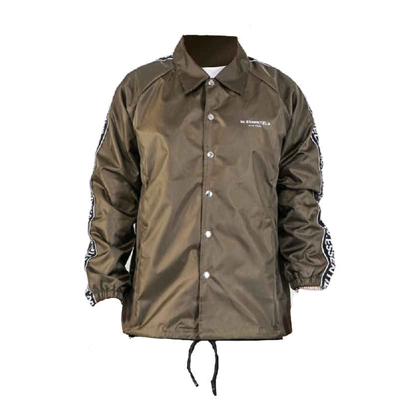 olive green windbreaker jacket