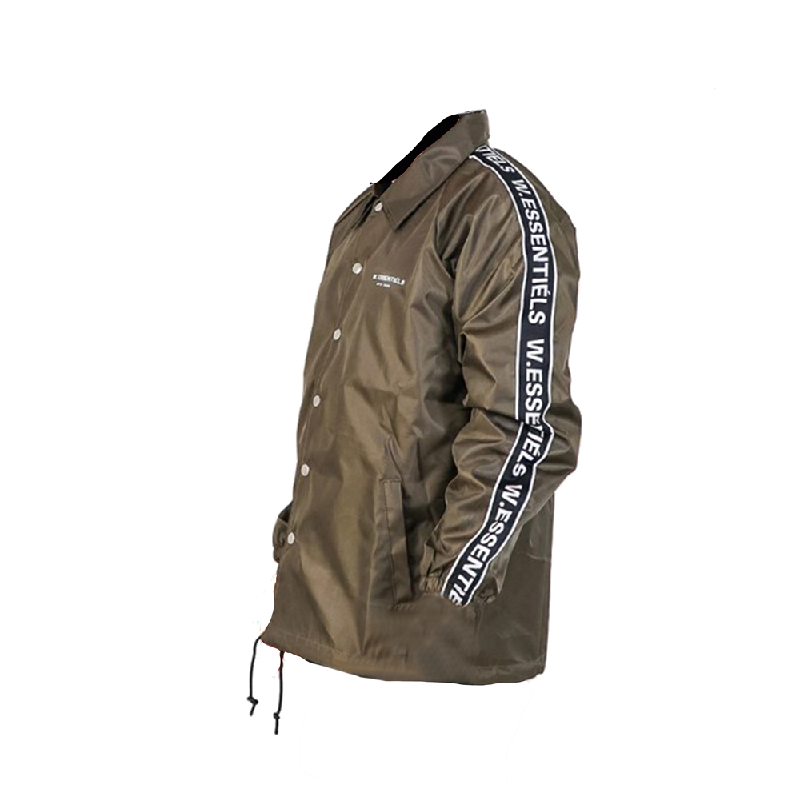 olive green windbreaker jacket