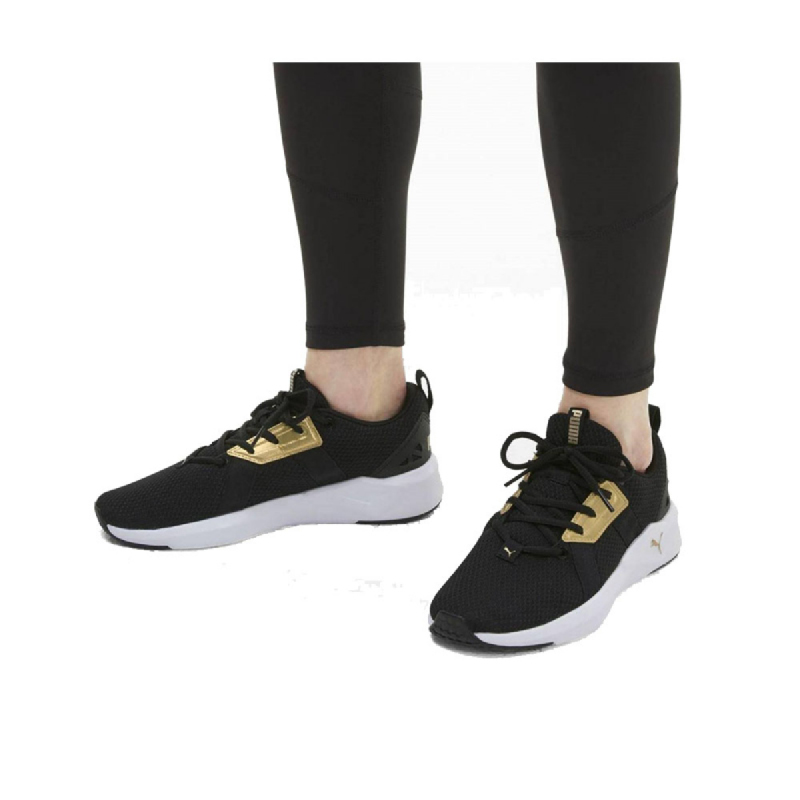 puma black team gold