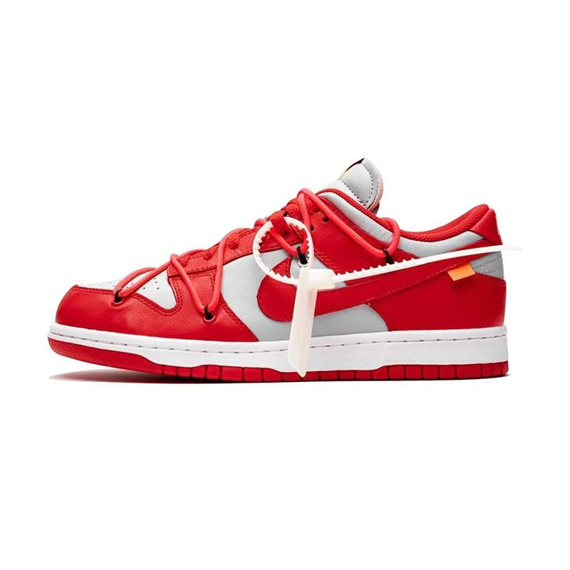 sb dunk off white red