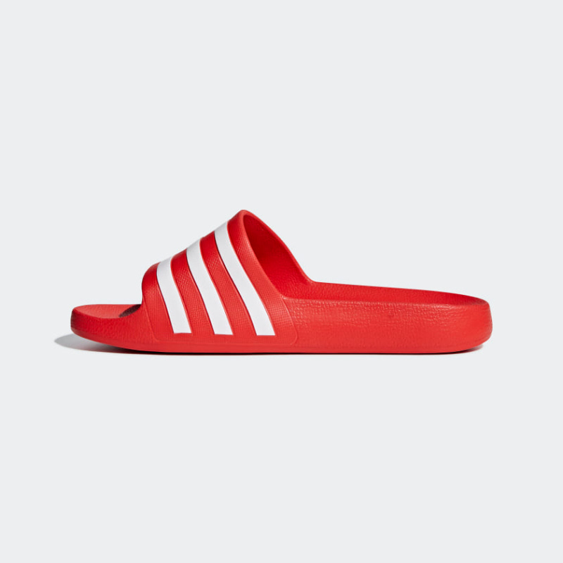 adidas aqua slides red