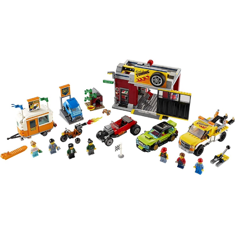 tuning garage lego