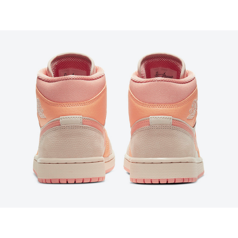 womens air jordan 1 mid apricot orange