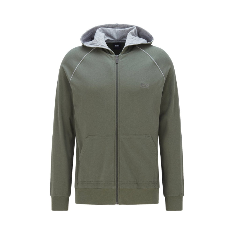 hugo boss zip up fleece