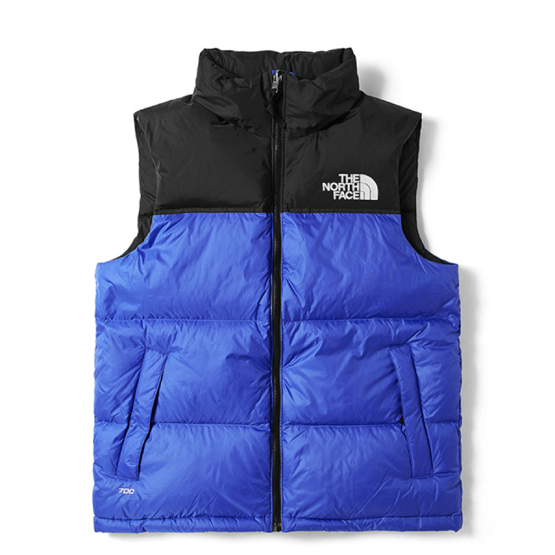 north face nuptse vest blue