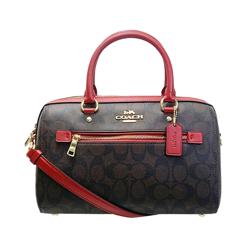 coach rowan satchel red