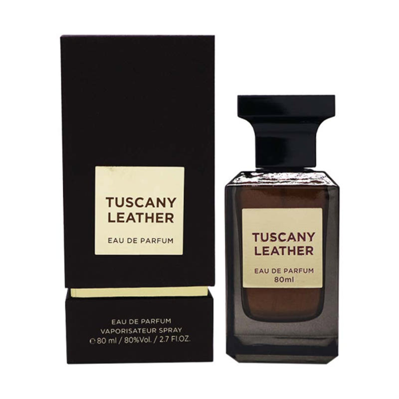 Tuscany Leather by Fragrance World 2.7 oz / 80 ml Eau De Parfum Spray For  Unisex 