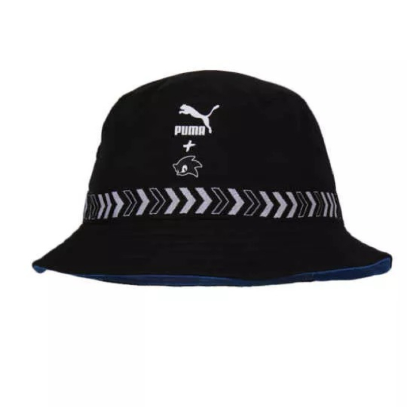 black puma bucket hat