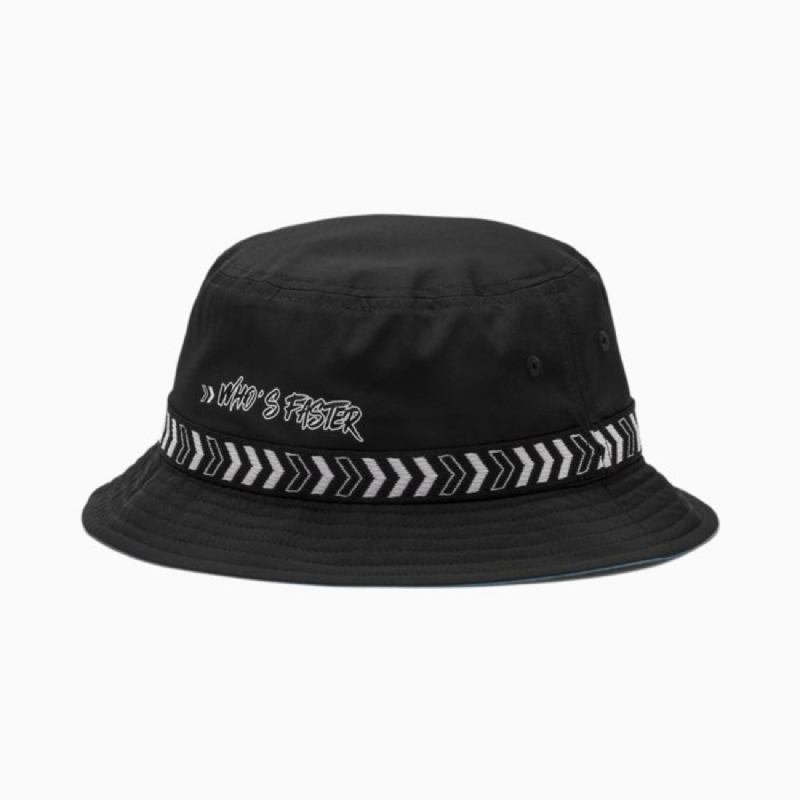 black puma bucket hat