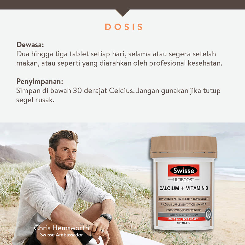 Swisse Ultiboost Calcium + Vitamin D 90 Tablet | Istyle