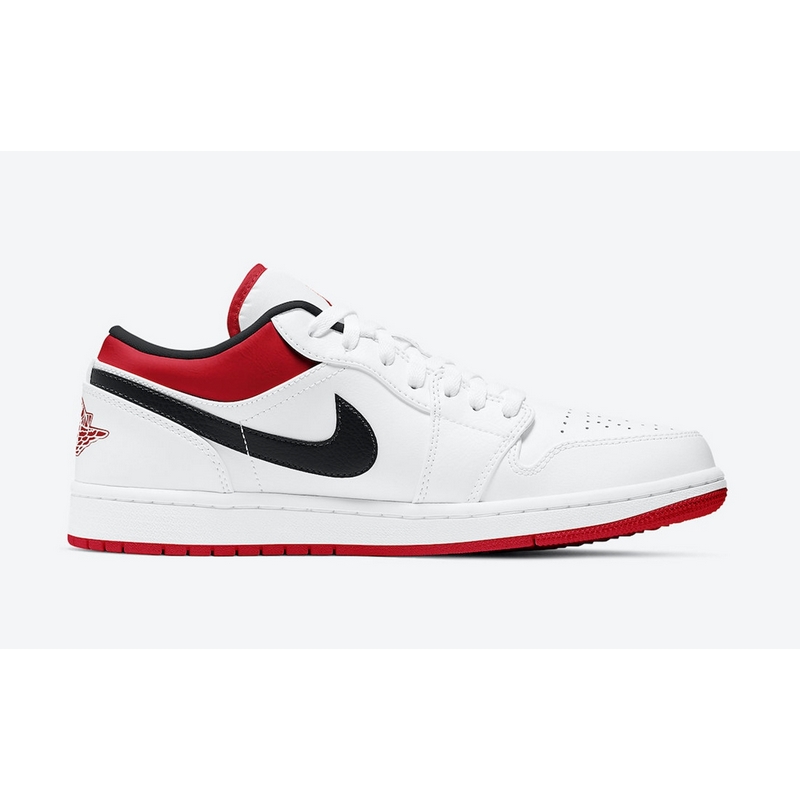 nike low white red