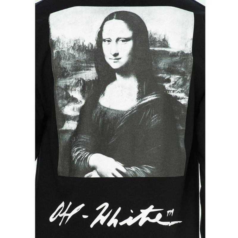 off white mona lisa tee white