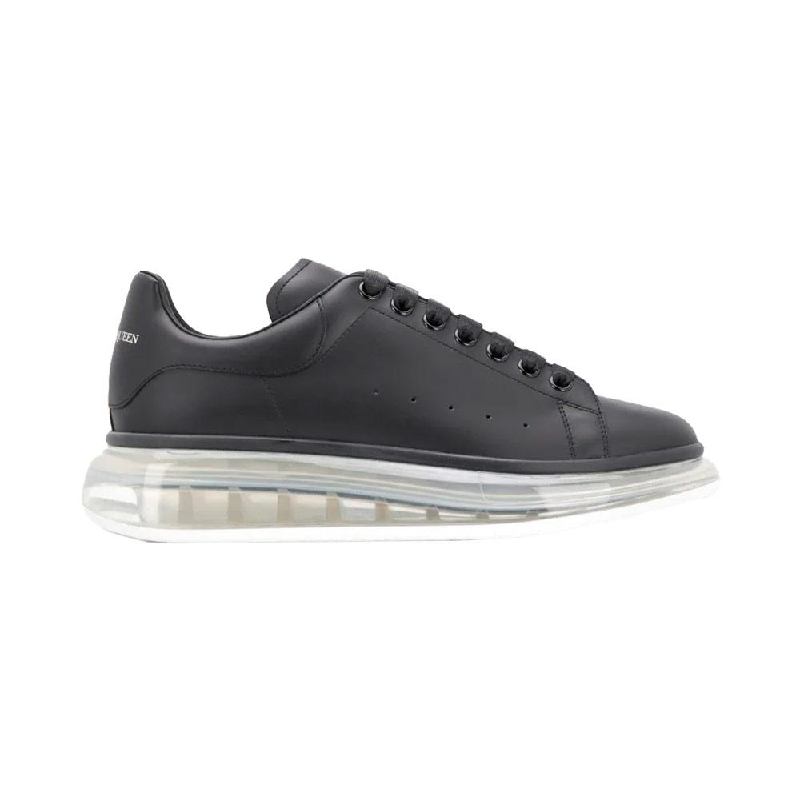 black alexander mcqueen clear sole