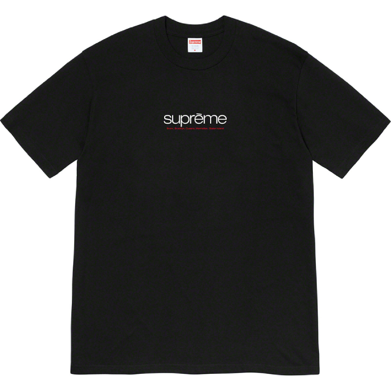 supreme five boroughs tee white