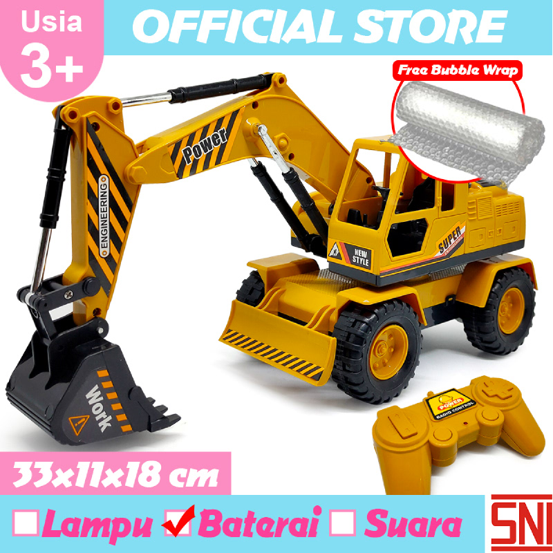 excavator digging toy