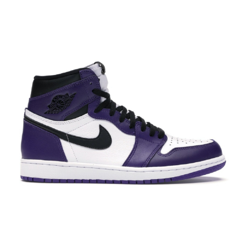 nike air jordan 1 purple and white