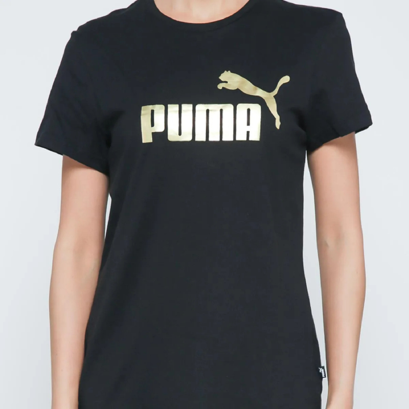 puma t shirt with gold logo