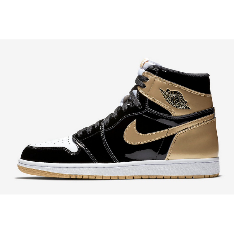 nike gold jordan 1