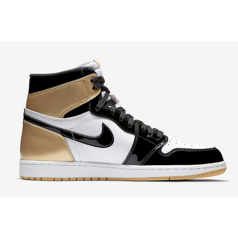 nike aj1 gold