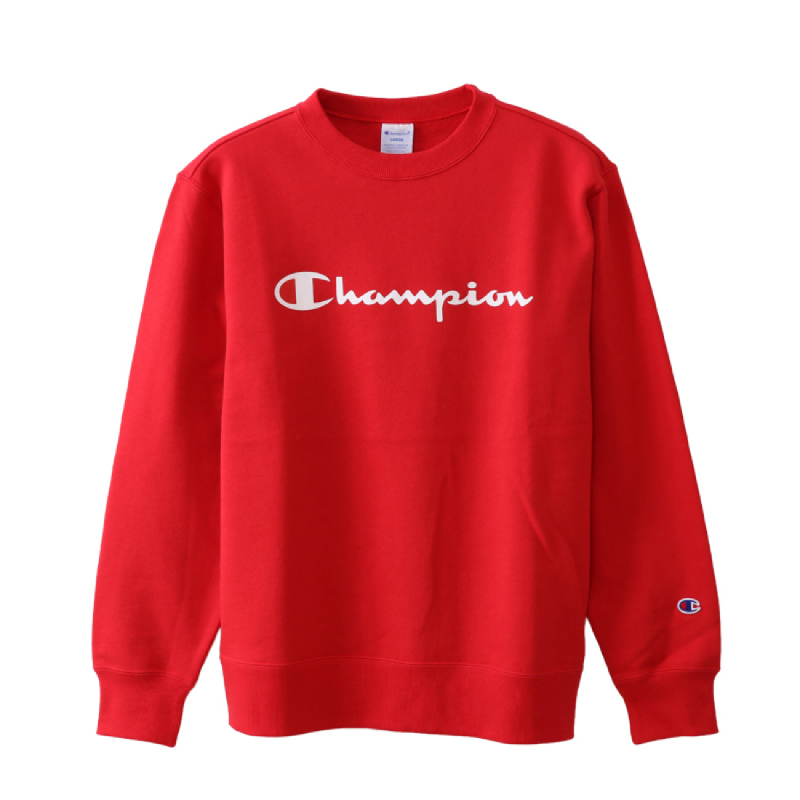 crewneck champion red