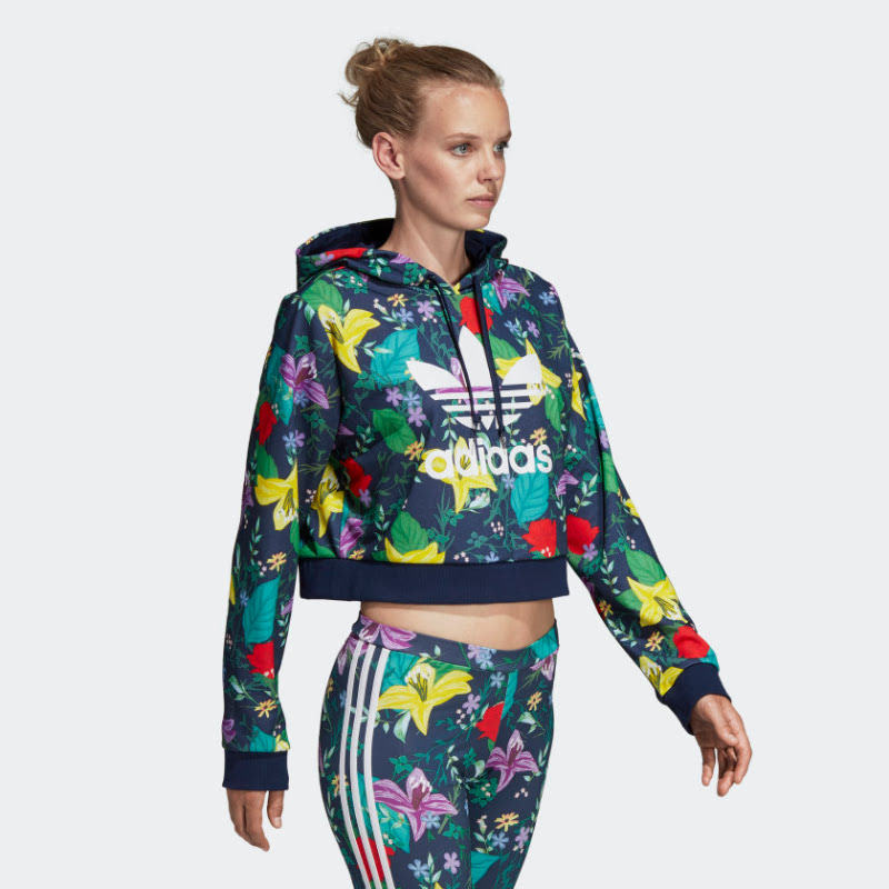 Adidas Cropped Graphic Hoodie ED6592 