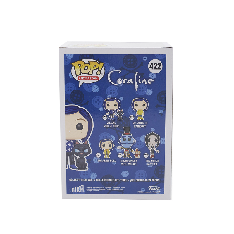 coraline and cat funko pop