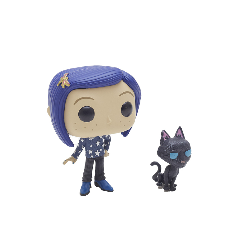 coraline and cat funko pop