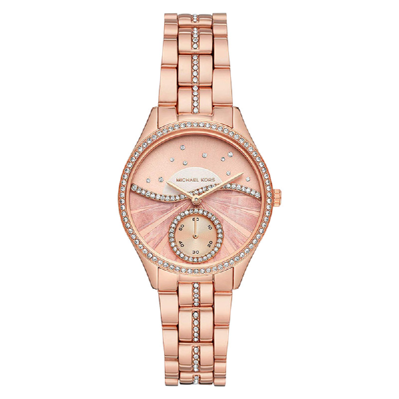 Michael Kors Lauryn MK4436 Celestial Design Rose Gold Dial Rose