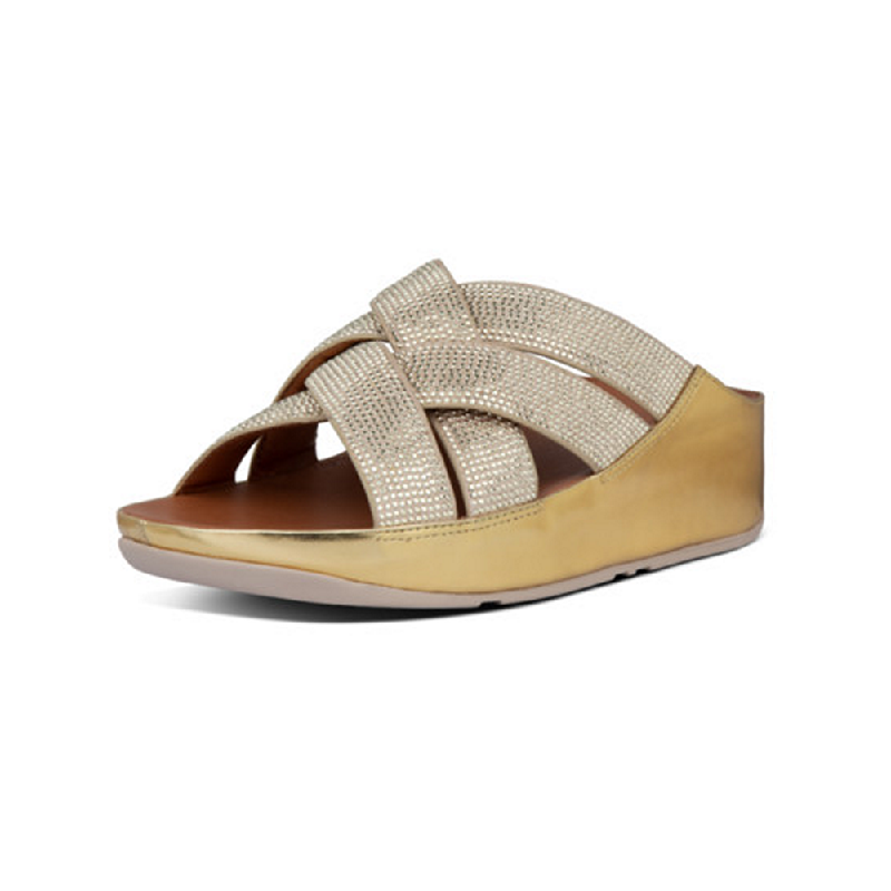 fitflop lattice crystal cross slides