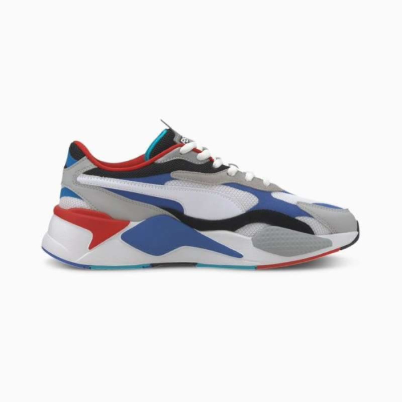 Puma RS X PUZZLE White Dazzling Blue Hi Men Sneakers Shoes