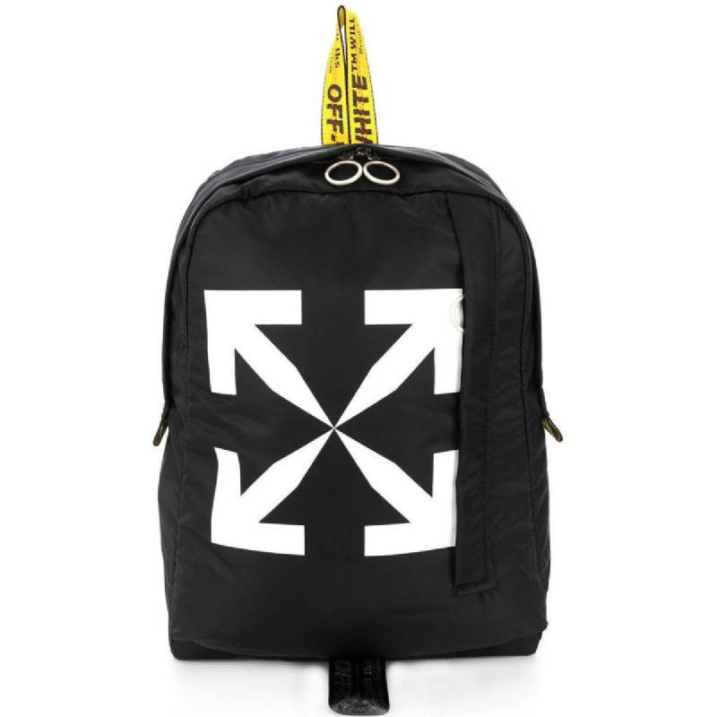 off white logo backpack