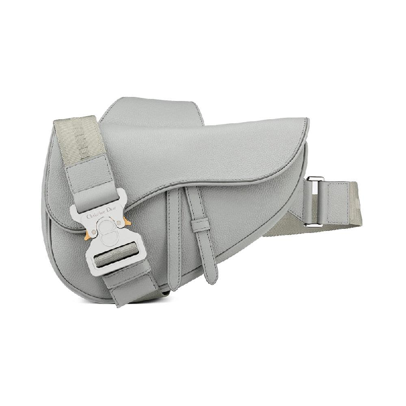 christian dior saddle bag gray