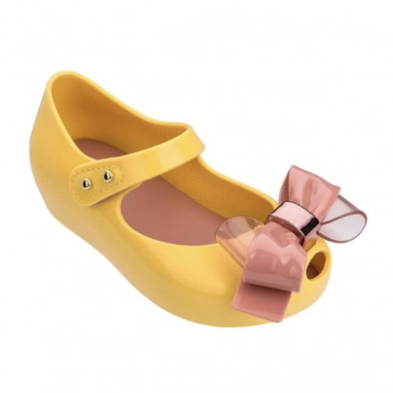 mini melissa yellow shoes