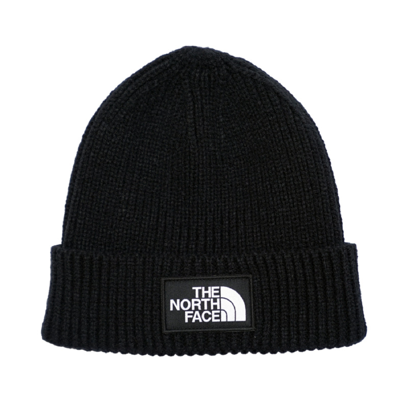 north face logo cuffed beanie