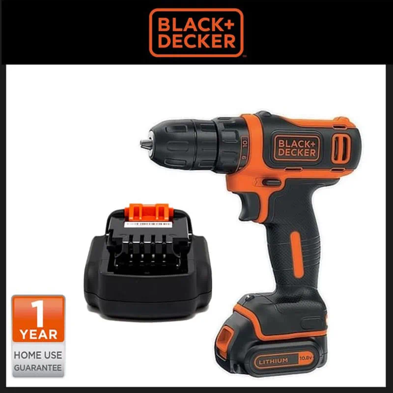 BLACK+DECKER 20V MAX Lithium-Ion Cordless 3/8 in. Drill/Driver with Battery  1.5Ah and Charger BDCDD120C - The Home Depot