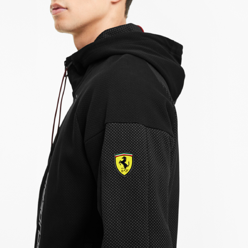 puma men's scuderia ferrari hooded sweat jacket