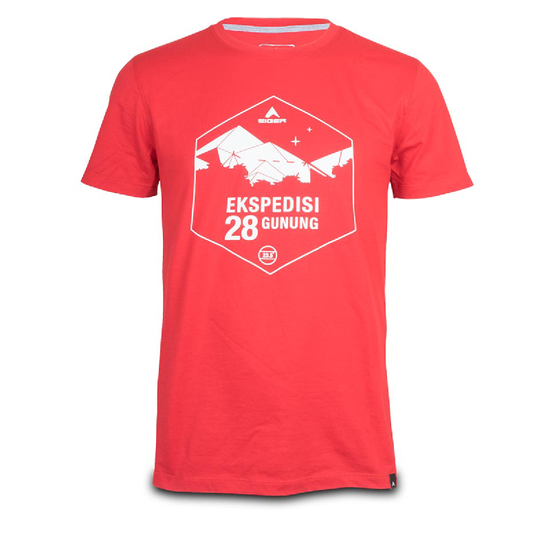 Eiger 28 Gunung List T Shirt Red Istyle