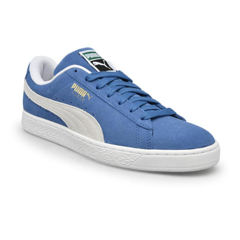 puma blue white shoes