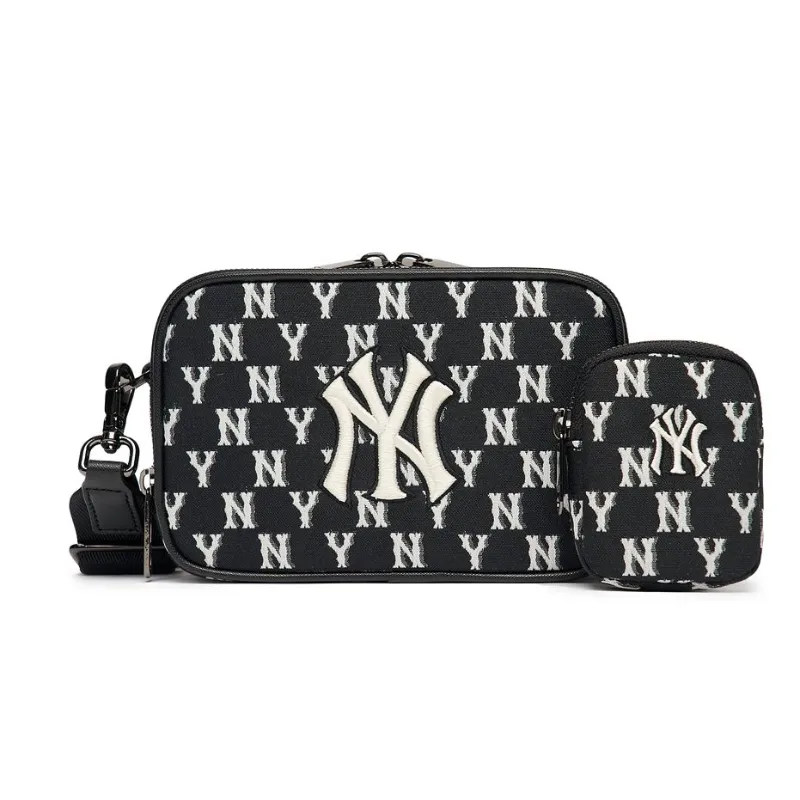 MLB Classic Monogram Jacquard Crossbody Bag New York Yankees