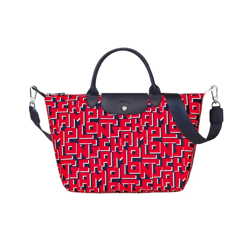 Longchamp navy discount red