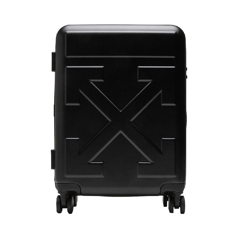 off white travel suitcase