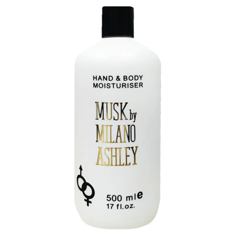 Hand & body moisturiser musk outlet by milano ashley